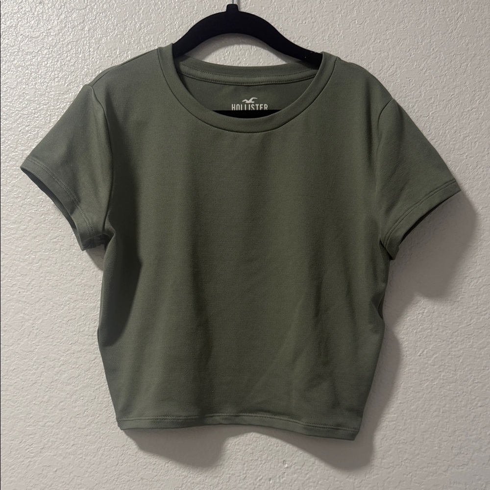 Hollister Sage Green Women's Crop Top